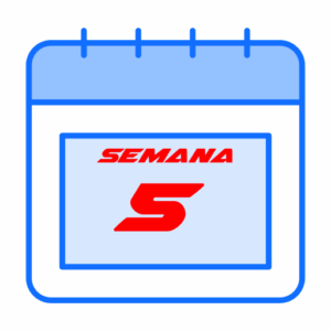 Semana 5: del 27 al 31 de julio.